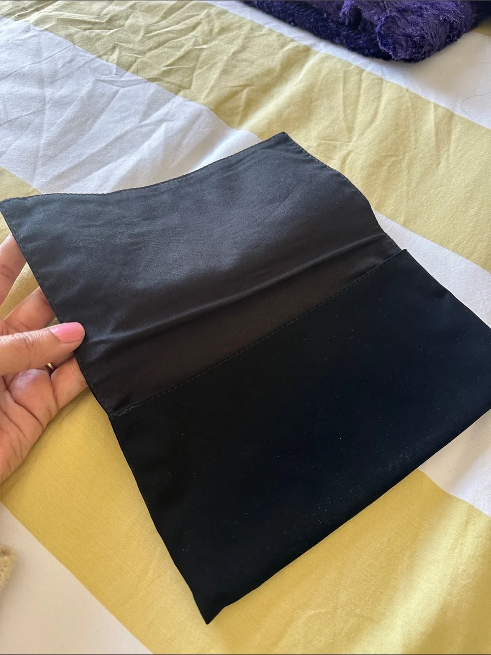 Chanel felt wallet dustbag